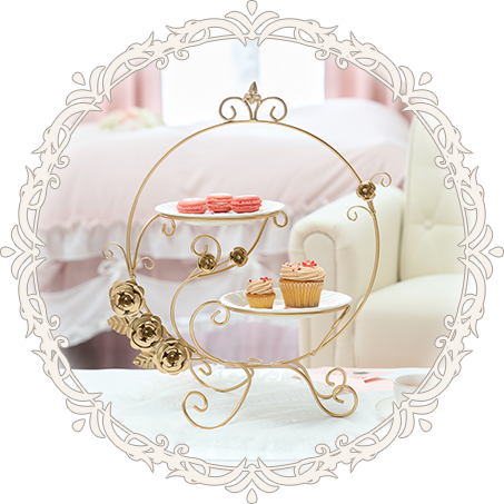 ローズティースタンド(2段プレートホルダー)