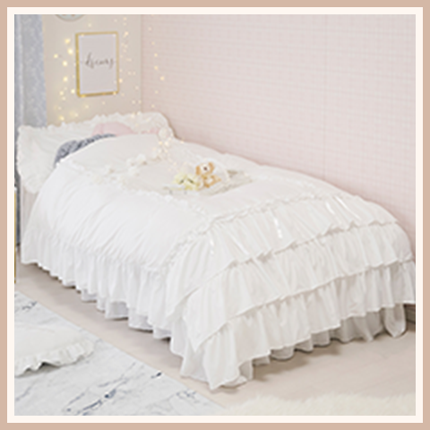 ホワイトミルフィーユリボン