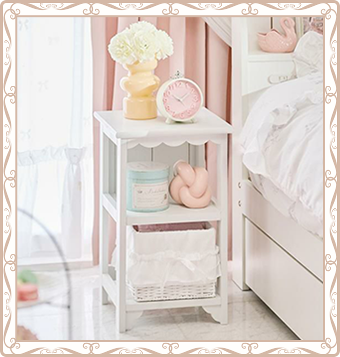 フリルバスケットチェスト(1杯 ピンク・ホワイト・ブルー)