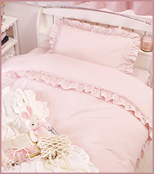 フリル布団カバー3点セット