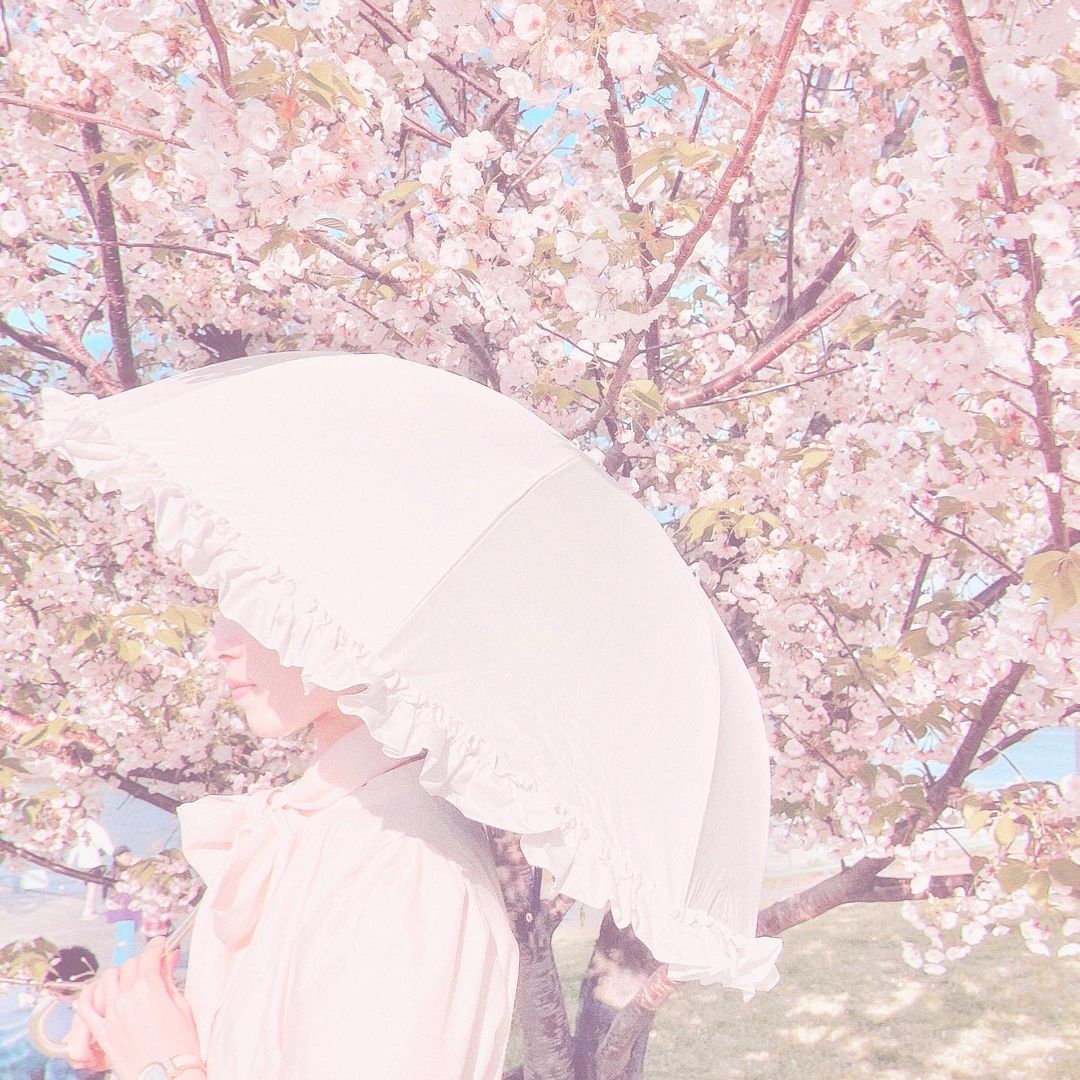 みんなの日傘コーデ（たっぷりフリル2段折りたたみ傘）@harue_art.palette様の投稿画像